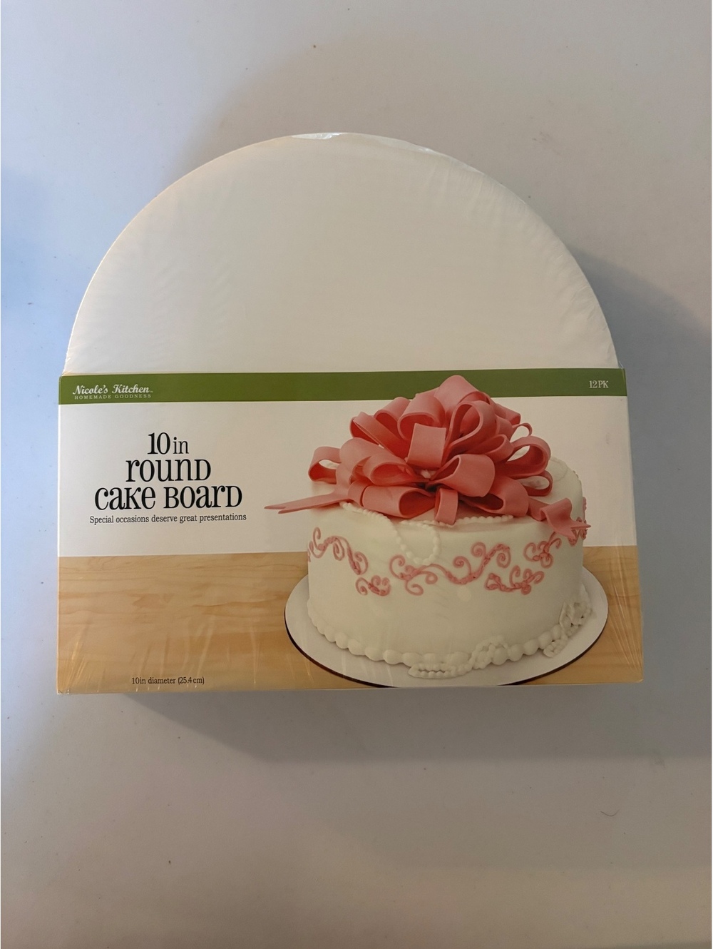 10 in round cake board
